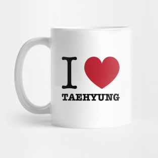 I love BTS Taehyung typography Morcaworks Mug